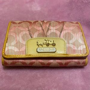Pink Coach Wallet